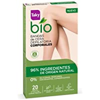 Taky Bio Natural 0% Bandas De Cera Corporales Depilatorias 20 Uds - 5 ml